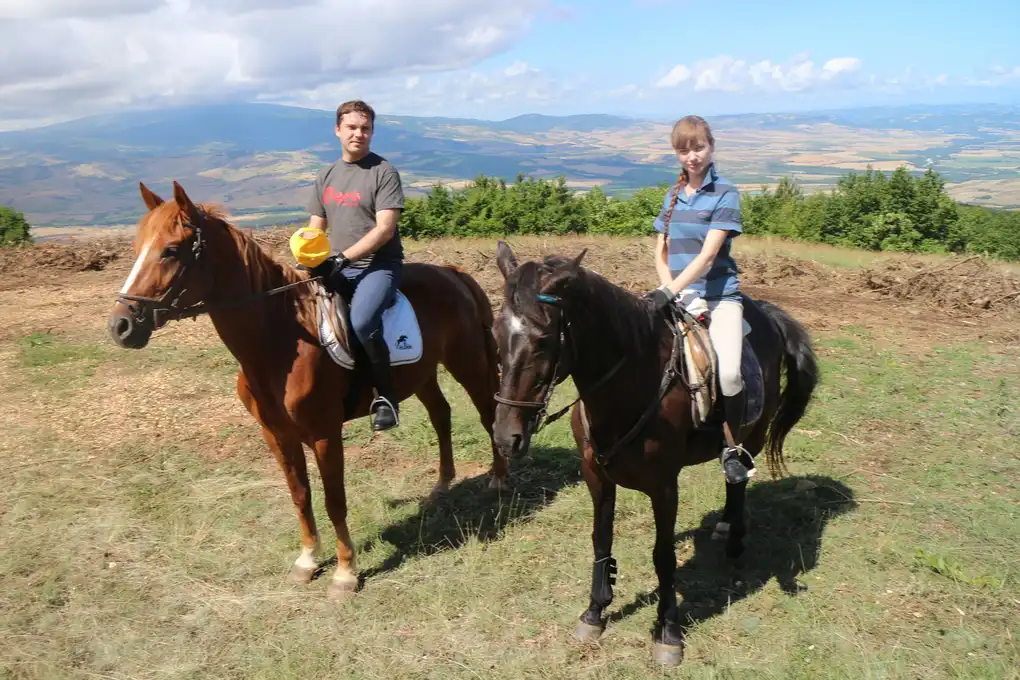 Passeggiata cavallo val orcia